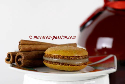 Macarons Grand Marnier et cannelle