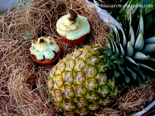 Cupcakes ananas meringue