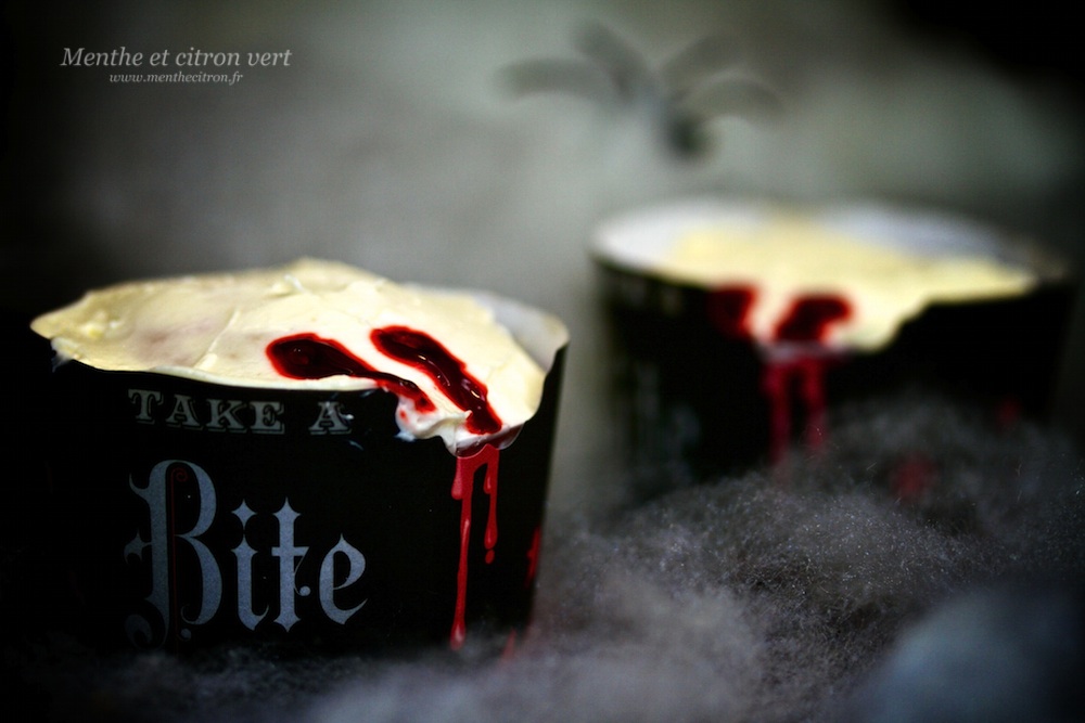 Dracula Kiss Cupcakes