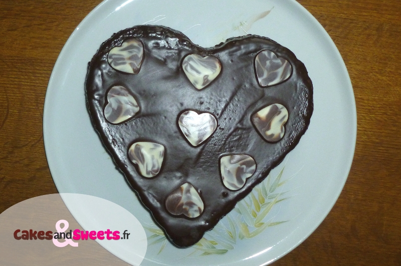 Gâteau coeur chocolat